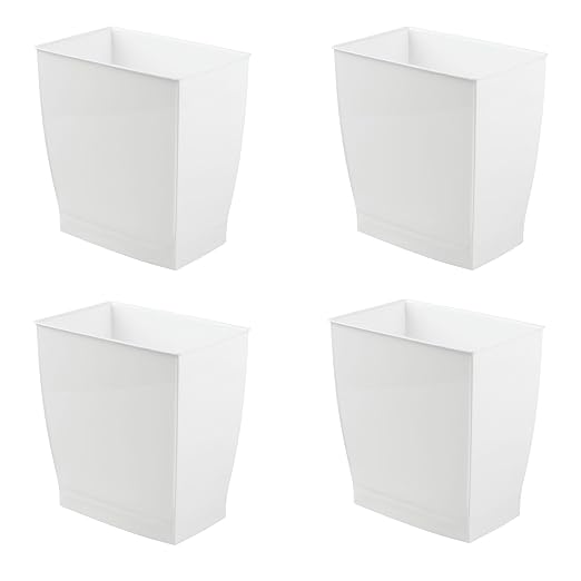 iDesign Small Plastic Bathroom Trash Can, by iDesign