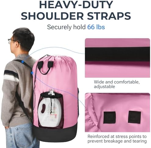 Heavy Duty Backpack Laundry Bag - Image 3