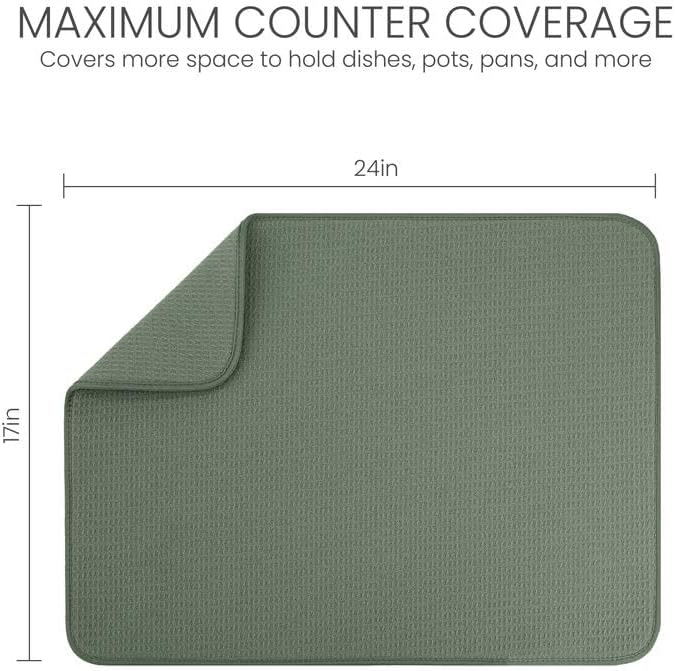 Bellemain Dish Drying Mat, Drying Matt Kitchen Counter - Image 2