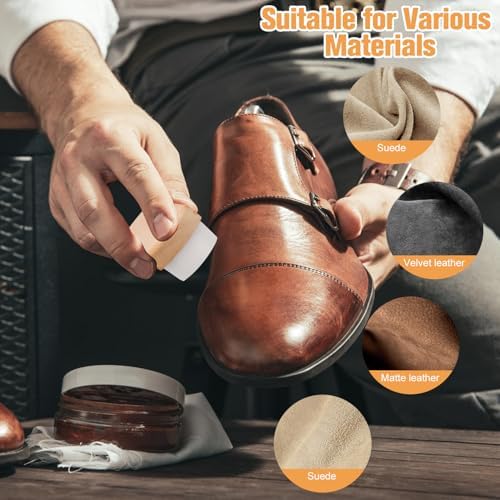 2Pcs Suede Brush for Shoes, Nubuck Brush Suede Eraser Suede Shoe Brush Suede - Image 3