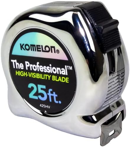 Komelon 425HV High-Visibility Professional Tape Measure, 25-Feet by 1-Inch by KomelonTools