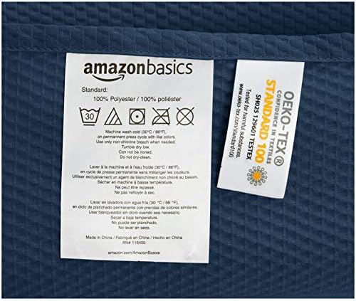 Amazon Basics Waffle Weave Bathroom Shower Curtain, 100% Polyester - Image 4