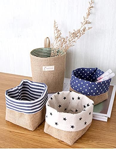perfsign 4 Pack Hanging Basket for Door, Small Wall Basket Decor, Jute Hanging - Image 4