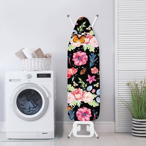 Retro Butterfly Floral Ironing Board Cover Standard Ironing Board Cover - Image 3