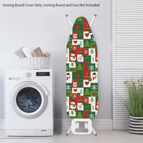Flashideas Red Green Christmas Tree Ironing Board Cover and Pad 15x54 Inch - Image 3