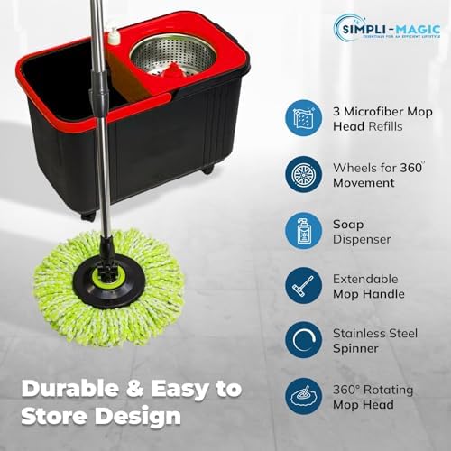 Simpli-Magic 360° Spin Mop and Bucket - Image 4
