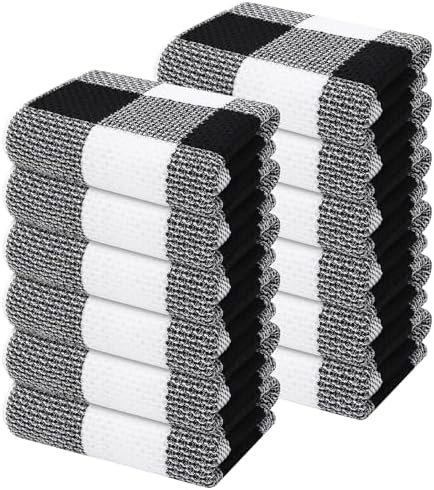 Mordimy Cotton Waffle Kitchen Towels, 12 Pack by Mordimy