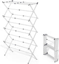 4-Tier Foldable Clothes Drying Rack 15" D x 29" W x 52" H by Bobikuke