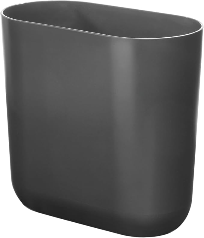 iDesign Small Slim Plastic Bathroom Trash Can by iDesign