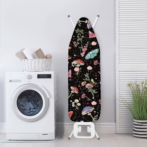 GLENLCWE Red Mushroom Print Ironing Board Cover Padding, Cute Mushroom Design - Image 3