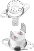 uxcell KSD301 Thermostat 180°C/356°F 10A Normally Closed N.C Adjust Snap Disc Temperature Switch for Microwaves,Oven,Coffee Maker 2pcs,Ceramic Material