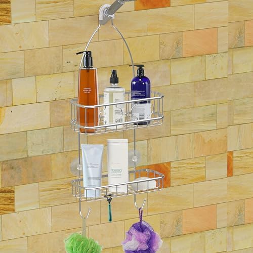 Simple Houseware Hanging Shower Head Caddy Organizer, 24 x 10 - Image 4