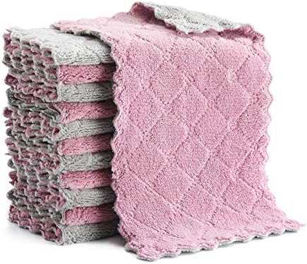 Hypermotion Microfiber Cleaning Cloth, Kitchen Towels, Double-Sided Microfiber by Hypermotion