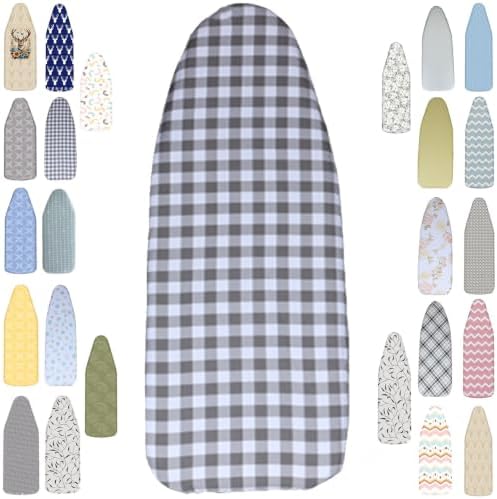 Insulated Mini Ironing Board Cover and Pad 11.8x35.4-15.7x43.3 Inch, 100% by Unknown