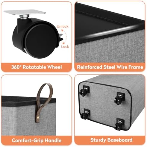 SpaceTrove Rolling Laundry Basket - Image 5