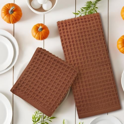 Jacquotha Waffle Hand Towels for Bathroom 5-Piece - Image 3