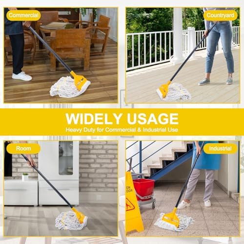KeFanta 2 Pack Commercial Mop Heavy Duty Industrial Mops - Image 2