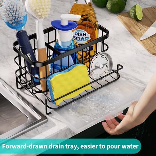HapiRm Kitchen Sink Organizer, SUS304 Stainless Steel Rustproof Multifunctional - Image 3
