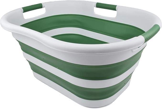 SAMMART 40L Collapsible Plastic Laundry Basket - Image 2