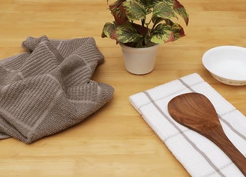 AMOUR INFINI Kitchen Towels Pack of 4, Terry Cotton Dish Towels, Ultra Absorbent - Image 6