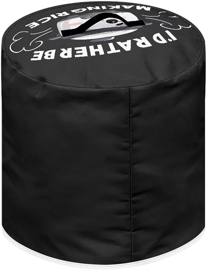 Round Pressure Cooker Cover 8 qt,Cute Cooker Pattern Kitchen Appliance Cover Dust Cover with Pockets for Electric Pressure Cooker Air Fryer Rice Cooker Steamer