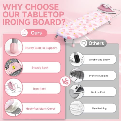 APEXCHASER Small Ironing Board, Iron Board - Image 7