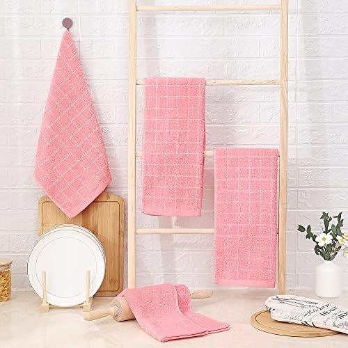 Homaxy 100% Cotton Terry Kitchen Towels, 4 Pack - Image 6