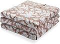 Ridhi Oak Brown Hand Block Print 100% Cotton Kitchen Towels, 16x28 Inch by Ridhi