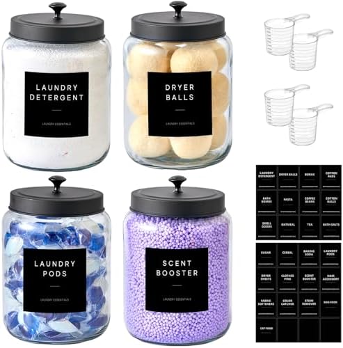 Glass Jars Laundry Containers by Unknown