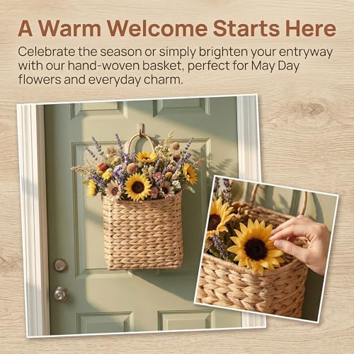 Woven Hanging Basket, Wall Hanging Baskets - Image 6