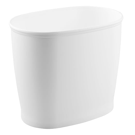 iDesign Slim Plastic Bathroom Trash Can, - Image 8