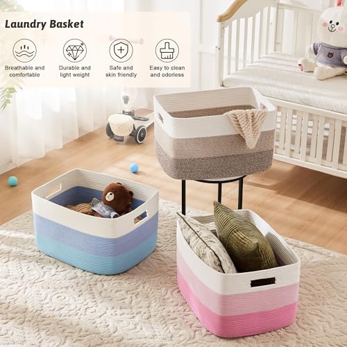 Artfeel Blanket Basket, Rectangle Woven Baskets - Image 6