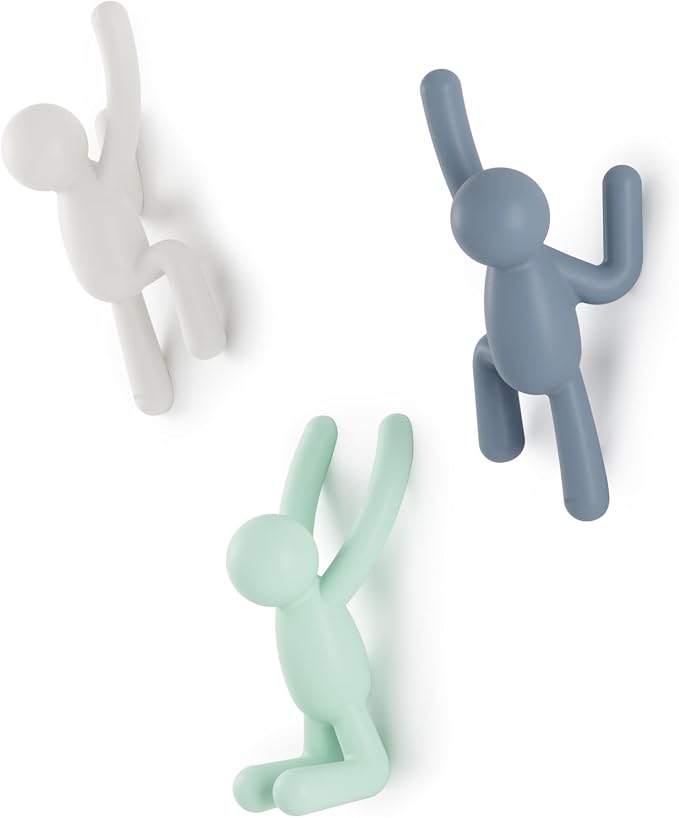 Umbra Buddy Wall Hooks, Wall Mount Coat Hooks, holds 5lbs per hook, entryway by Umbra
