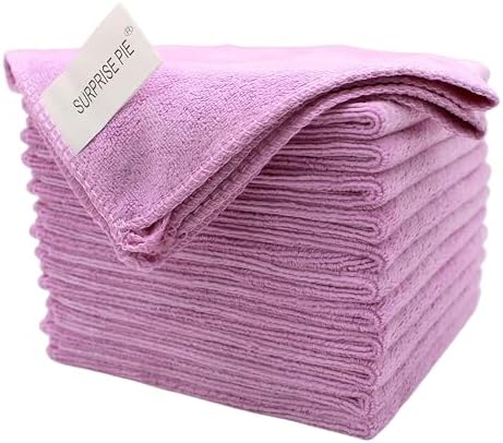 Microfiber Cleaning Cloths, Lint Free Reusable Towels by SURPRISEPIE