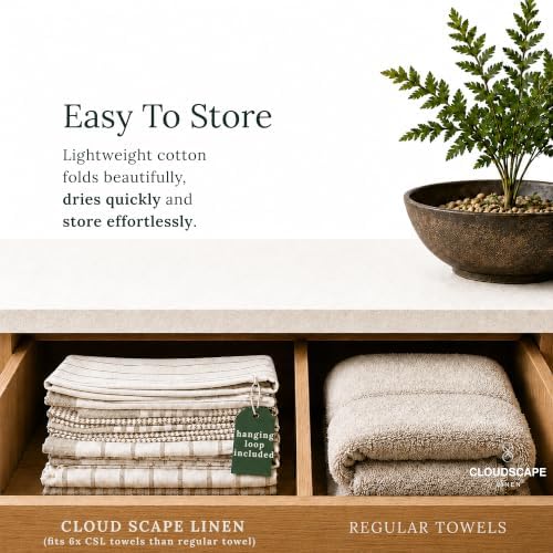 Cloud Scape Pack of 12 Kitchen Towels, Absorbent & Oversized - Image 7