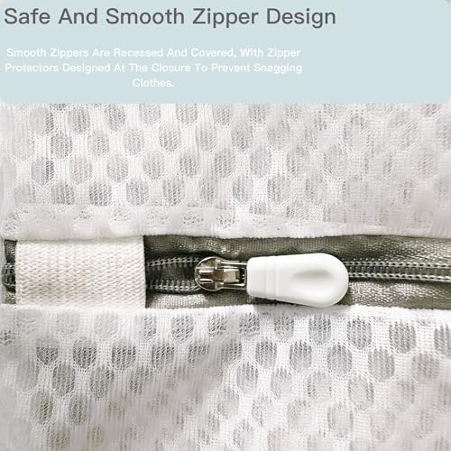 Laundry Bags Mesh Wash Bags for Delicates, sturdy smooth zipper, suitable for - Image 5