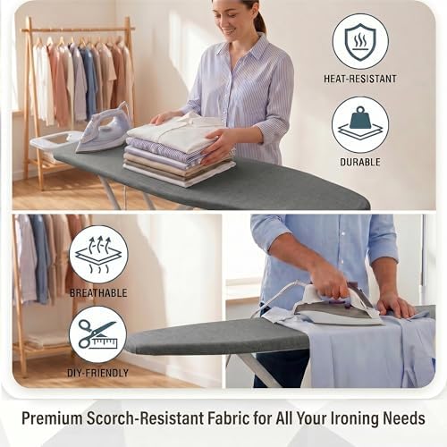 60" Wide Scorch Resistant Ironing Board Cover Fabric by the Yard, Insulated - Image 4
