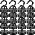 Neosmuk Magnetic Hooks, Cruise Ship Essentials, 40lb+ Heavy Duty Magnetic Hooks by Neosmuk