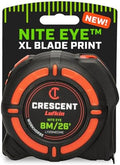 Crescent Lufkin 8m/25' WORKHORSE NITE EYE Tape Measure | L1125NECME by Unknown