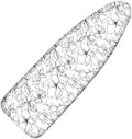 Ironing Board Cover and Pad, 18x49 Extra Wide, Scorch Resistant by Dalykate