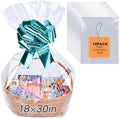 Yuiicaov 10PCS Large Cellophane Bags, 18x30 Inches Clear Cellophane Wrap by Unknown