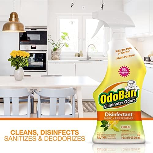 OdoBan Ready-to-Use Disinfectant and Odor Eliminator, Made in the USA, Citrus - Image 5