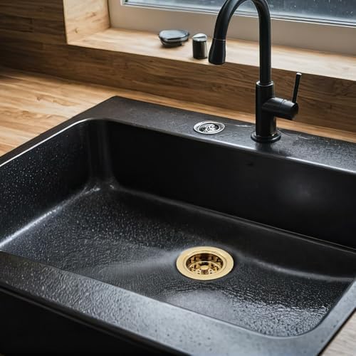 Westbrass A214-01 3-1/2" Post Style Large Kitchen Sink Basket Strainer - Image 2