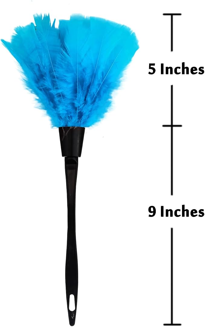 Turkey Feather Dusters for Car Blinds Kitchen Keyboard Office, Eco-Friendly - Image 2