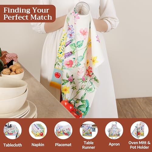 Maison d' Hermine Kitchen Towels Set of 3 Reusable 100% Cotton 27.50" x 20" - Image 4