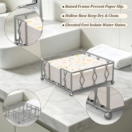 Small Metal Square Napkin Holder - Image 3