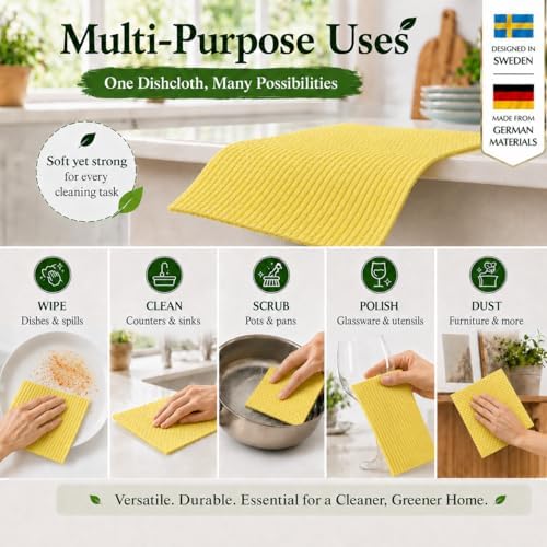 10 Pcs Multicolor Swedish Dishcloths - Image 7