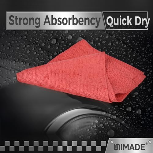UNIMADE Shop Towel Rag, 200 Pack Reusable Microfiber Cleaning Cloth - Image 4