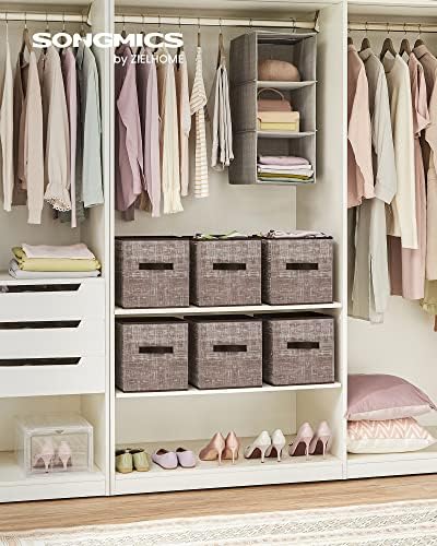 SONGMICS Storage Cubes, 11-Inch Foldable Closet Organizers - Image 2