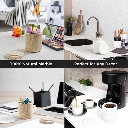 Travertine Qtip Holder Dispenser - Image 5